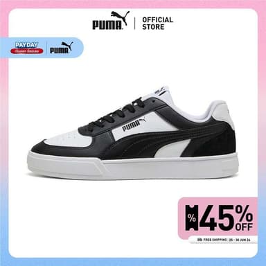 รองเท้าผ้าใบ PUMA สีดำ-ขาว